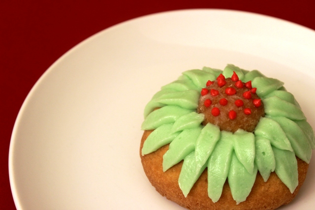 Doughnut With Frosted Flower Petals