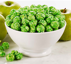 Sour green apple popcorn