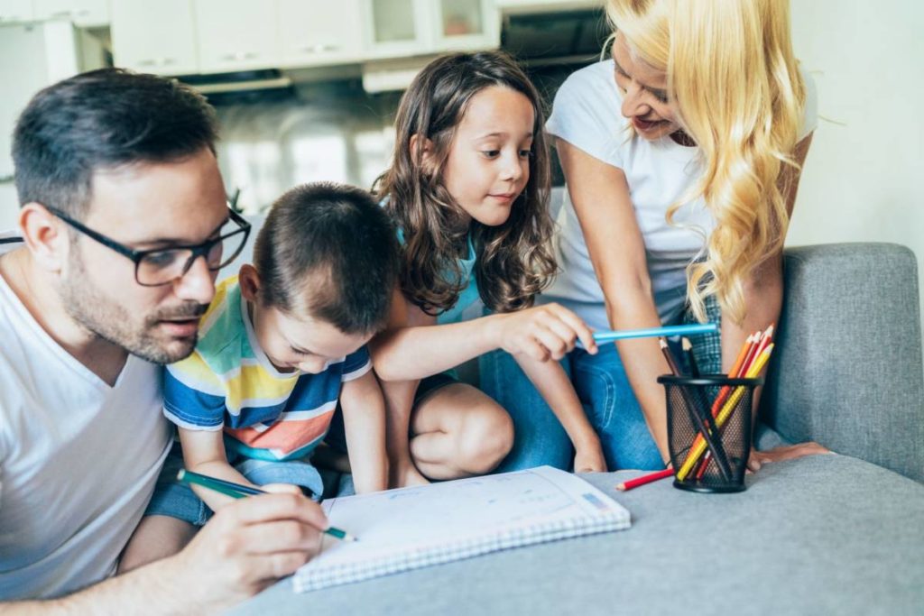 Photo of family playing Scattergories