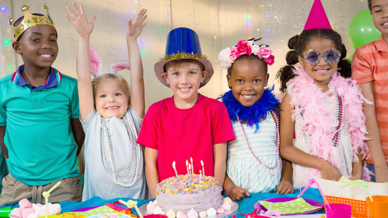Photo of kids at a birthday party