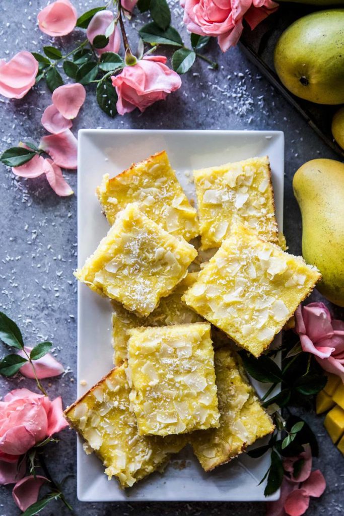 Mango Coconut Cookie Bars