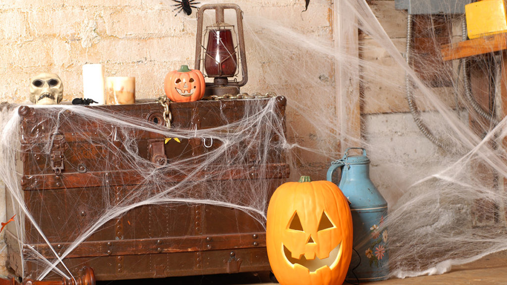 Photo of spooky Halloween decorations
