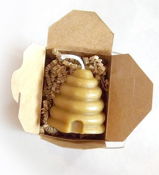 Photo of beeswax candle for fall wedding favor ideas