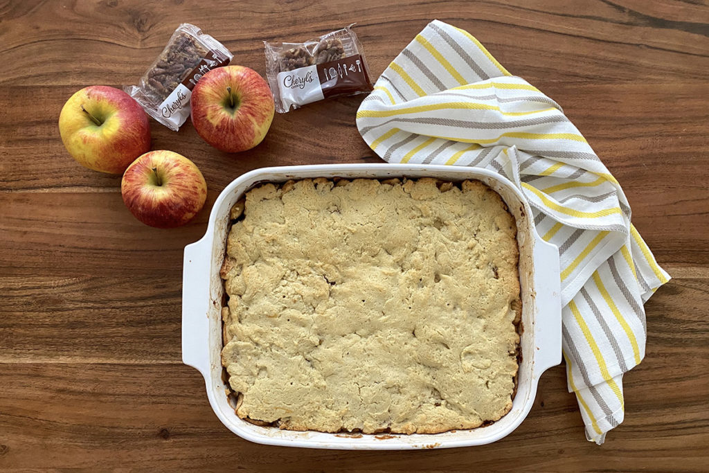 Photo of baked apple slump