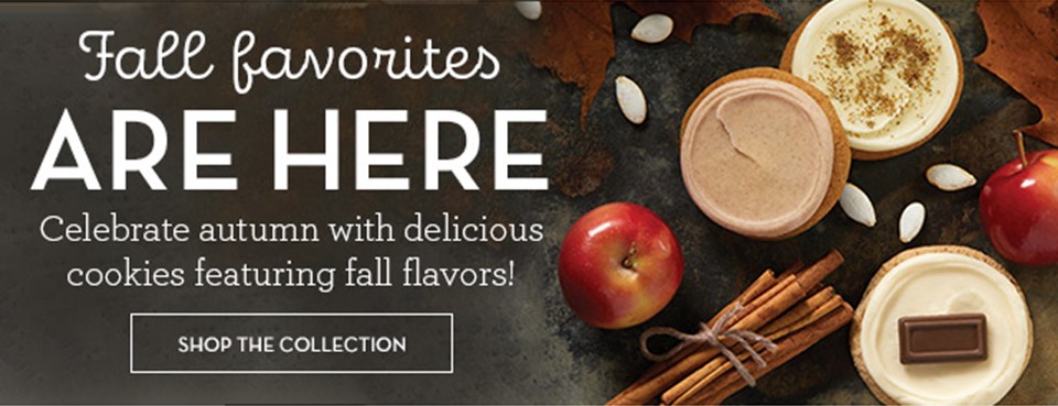 Ad for fall cookies