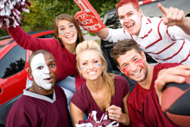 Photo of tailgating fans