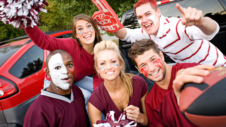 Photo of tailgating fans