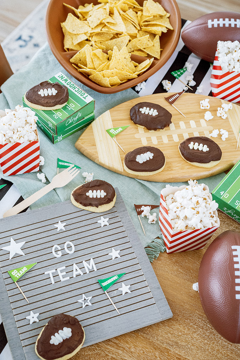 Photo of a tailgate with cookies