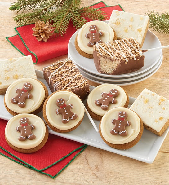 Photo of gingerbread cookie gift box