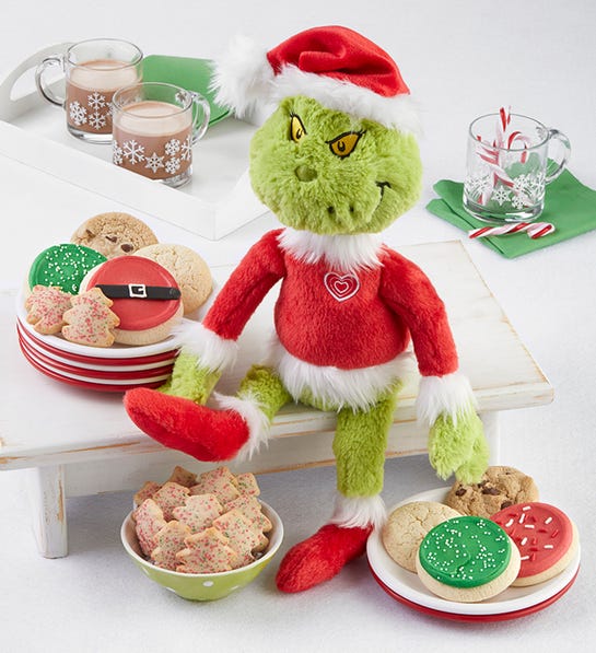 Photo of Grinch Santa with Cookies