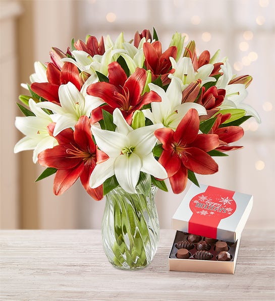 Photo of Holiday Lily Bouquet