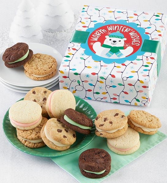 Photo of Warm Winter Wishes Buttercream Sandwich Gift Box