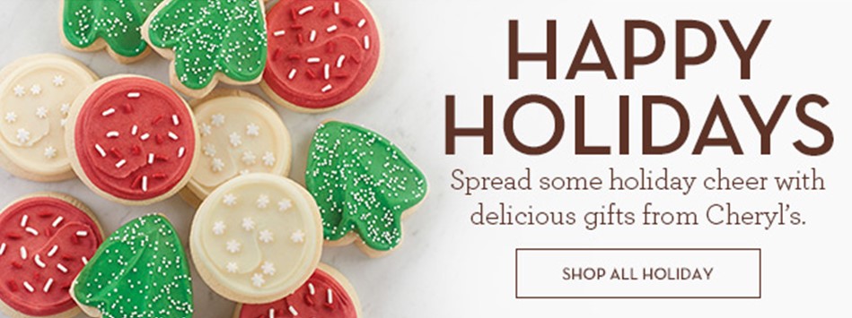 happy holidays cookie ad