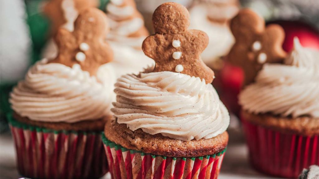 Photo of gingerbread cupcakes