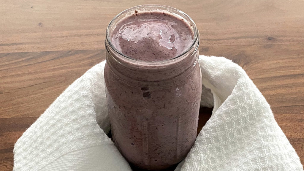 photo of gluten-free brownie smoothie