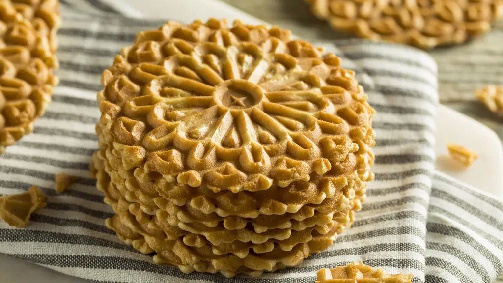 cookie types: pizzelle cookies