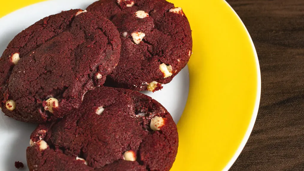 cookie types: red velvet cookies