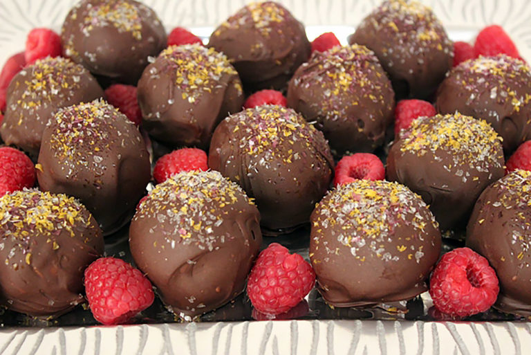 Make Dessert Time Sparkle with Glittery Chocolate Raspberry Cookie Bombs