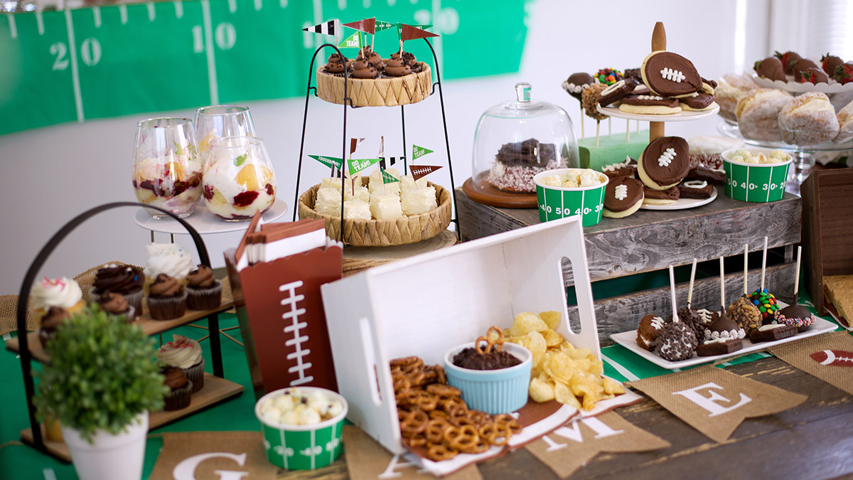 How to Set Up a Dessert Table for the Big Game | Scrumptious Bites