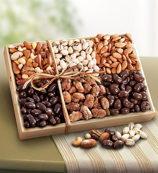 gifts for new parents: nuts assortment