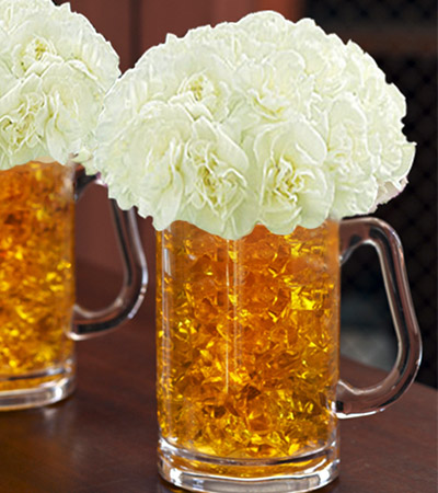 st. patrick's day celebration: beer mug o'blooms