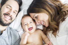 gifts for new parents: parents with baby