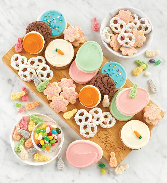 photo of easter gifts: easter dessert charcuterie board