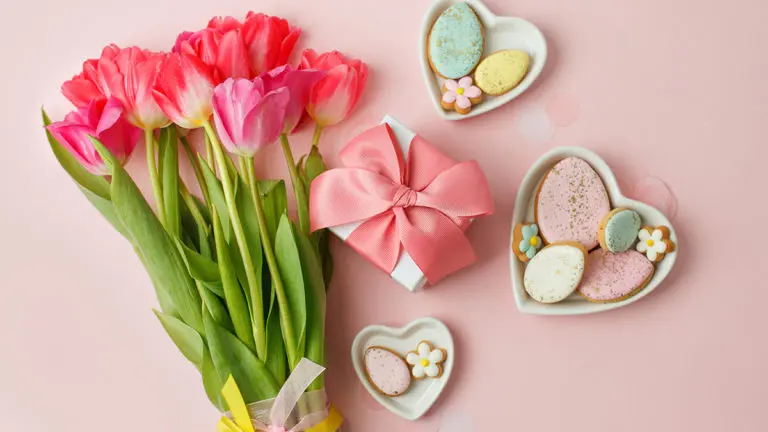 A photo of Easter gifts