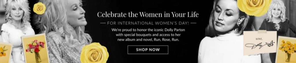 international women's day banner ad