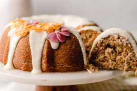a photo of a carrot bundt cake recipe