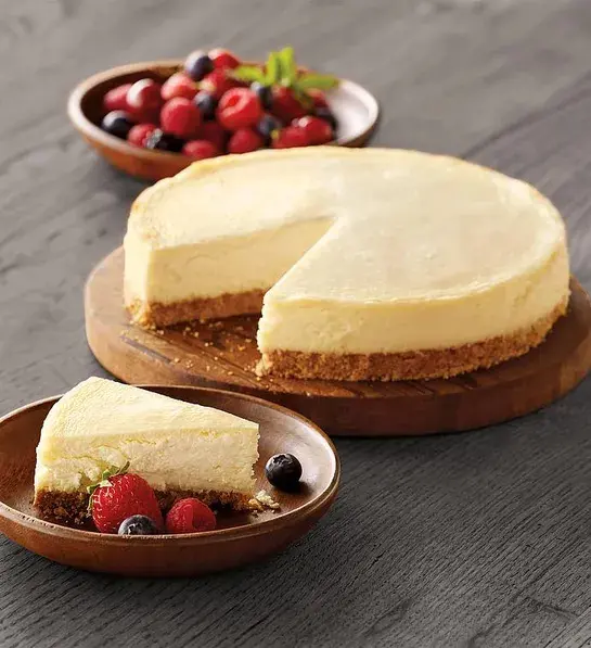 a photo of 50th birthday gift ideas: cheesecake