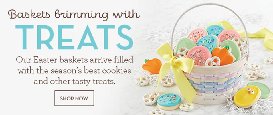 easter gift basket cookies ad