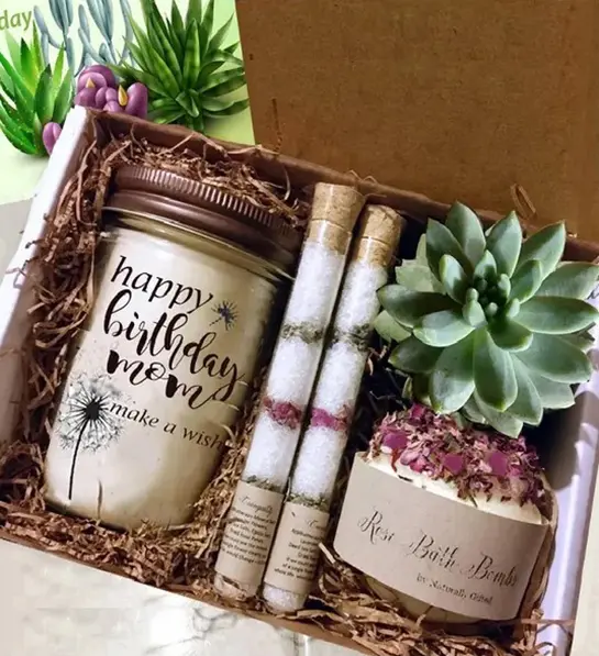 a photo of gifts for new moms: spa gift box