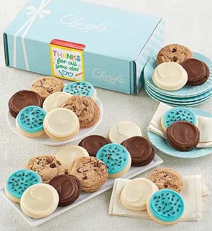 A photo of gifts for teachers: cookies gift box