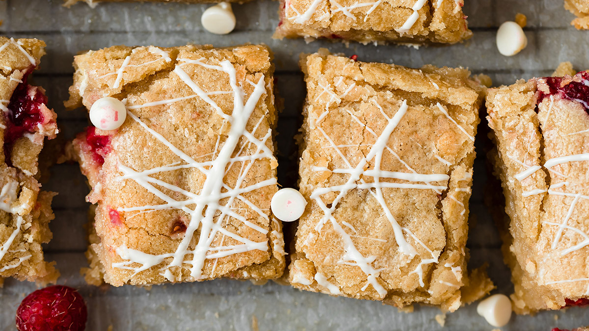 a photo of raspberry white chocolate bars