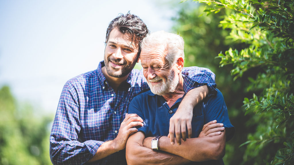 A photo of father's day ideas with father and son enjoying each other's company