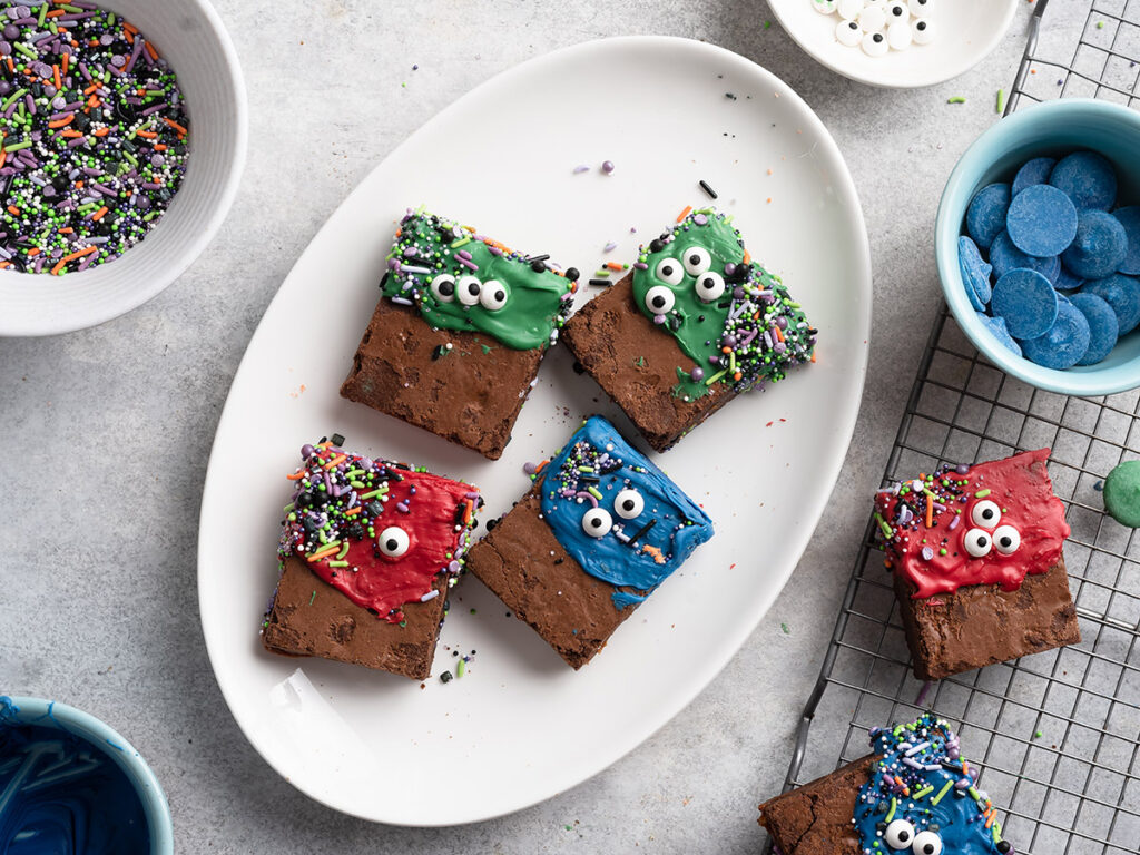 easy halloween treats finished on plate