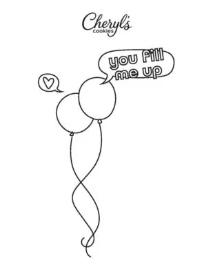 You Fill Me Up Valentines Printable Card