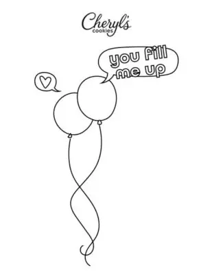 You Fill Me Up Valentines Printable Page