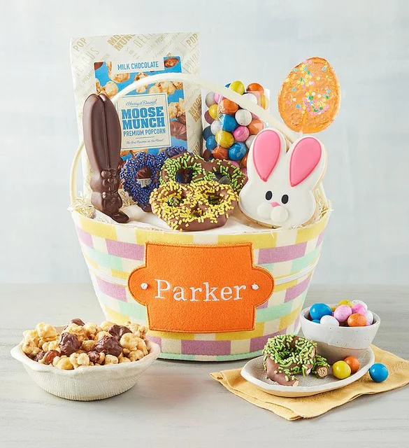 easter gifts with Personalized Easter Fun Gift Basket