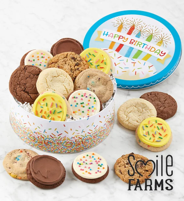 th birthday gifts with smile farms gift tin