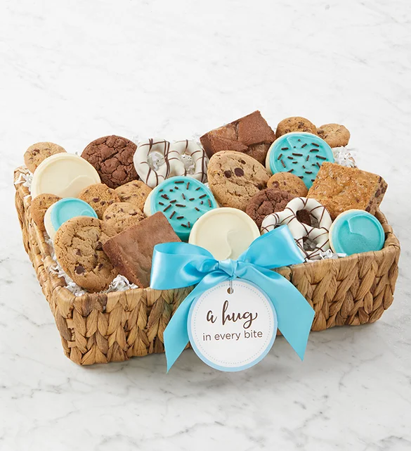 https://www.cheryls.com/blog/wp-content/uploads/2023/05/best-gift-baskets-with-Hug-in-Every-Bite-Gift-Basket.webp