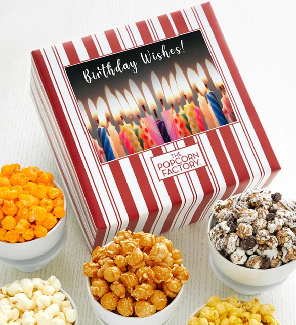 milestone birthday gifts with birthday wishes popcorn