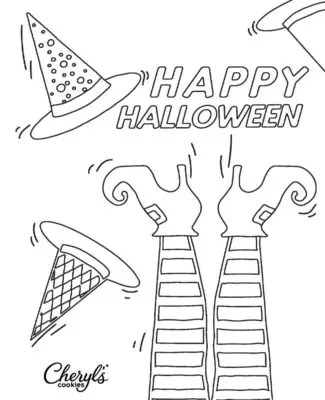 Happy Halloween Printable Coloring Page