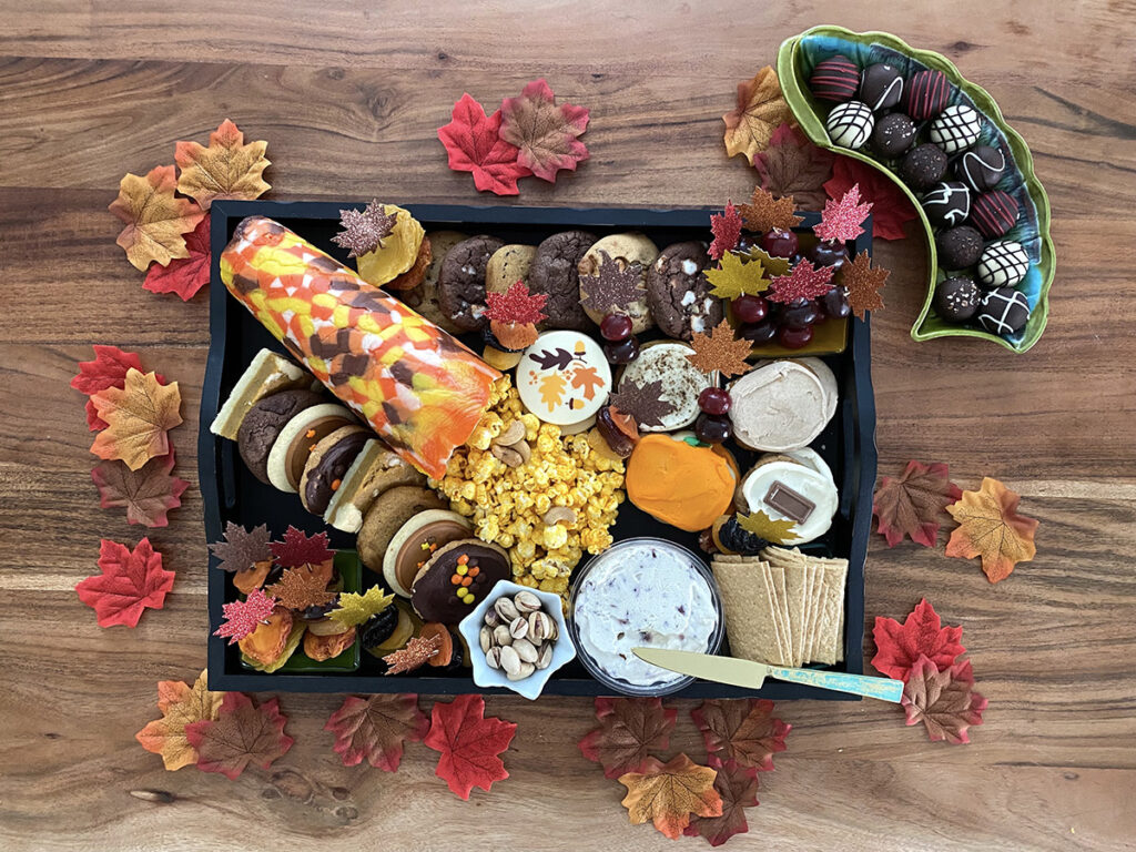 fall dessert board complete