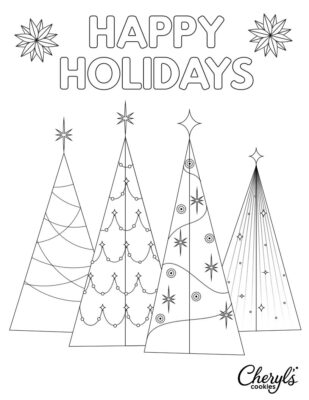 Cheryls Christmas Printable Page