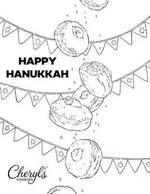 Cheryls Hanukkah Coloring Page Five