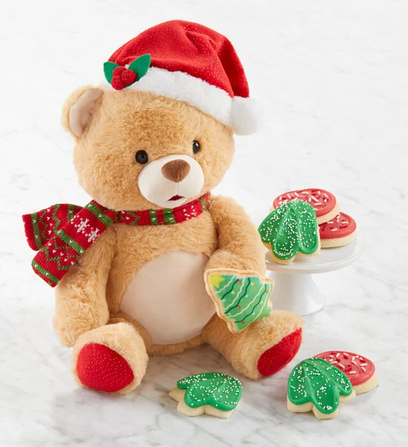 christmas food gifts holiday bear plush