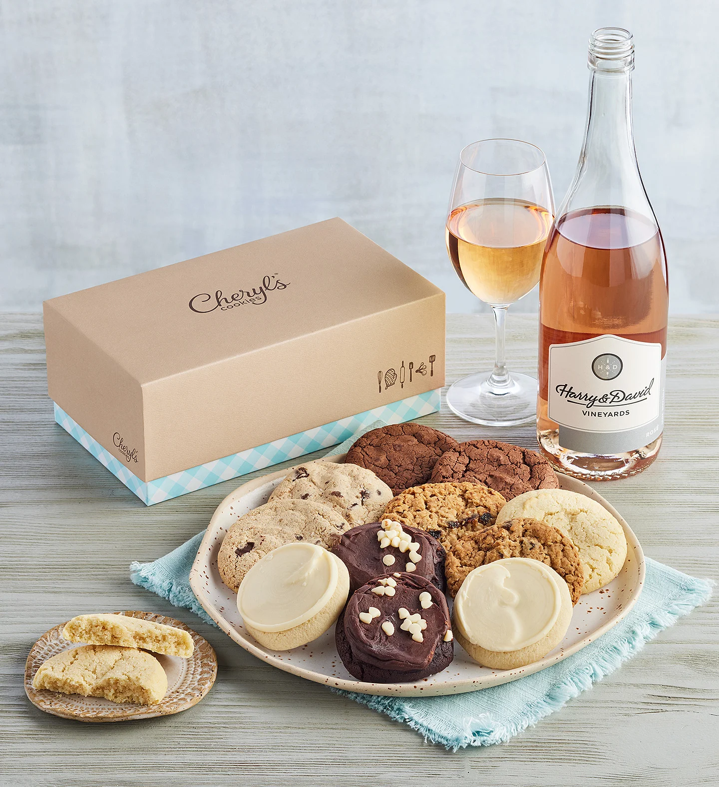 wine ice cream pairings buttercream frosted cookies with rose wine